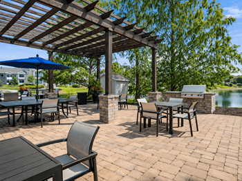 Redesigned outdoor grilling area
